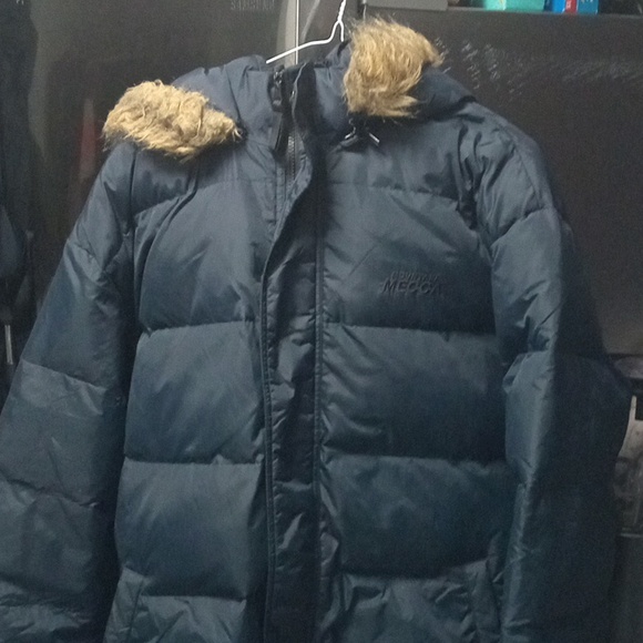 Mens Mountain Mecca Snow/Ski Puffer Jacket Navy Blue L - Picture 3 of 9